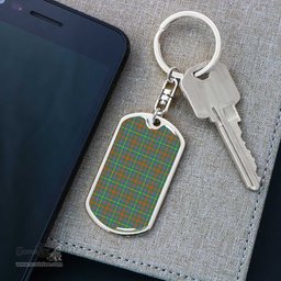 ScotsTee Shop Scottish MacKintosh Hunting Ancient Clan Dog Tag Pendant Tartan Luxury Keychain - Personalized Engraving