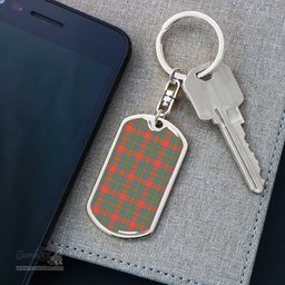 ScotsTee Shop Scottish MacKintosh Ancient Clan Dog Tag Pendant Tartan Luxury Keychain - Personalized Engraving