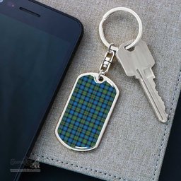 ScotsTee Shop Scottish Smith Ancient Clan Dog Tag Pendant Tartan Luxury Keychain - Personalized Engraving
