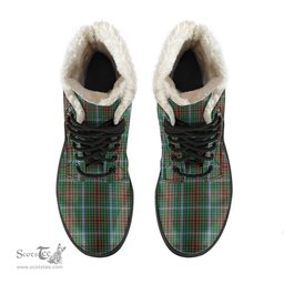 ScotsTee Shop Scottish Gayre Clan Faux Fur Tartan Leather Boots