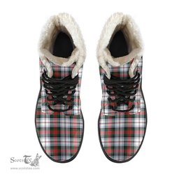 ScotsTee Shop Scottish MacDuff Dress Modern Clan Crest Faux Fur Tartan Leather Boots