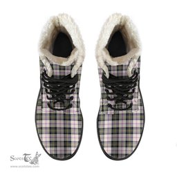 ScotsTee Shop Scottish MacPherson Dress Ancient Clan Faux Fur Tartan Leather Boots