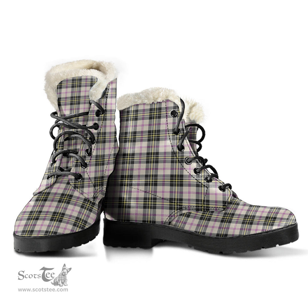 ScotsTee Shop Scottish MacPherson Dress Ancient Clan Faux Fur Tartan Leather Boots