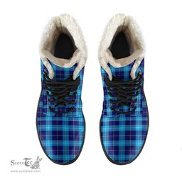ScotsTee Shop Scottish MacSporran Ancient Clan Faux Fur Tartan Leather Boots