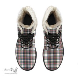 ScotsTee Shop Scottish Stewart Dress Ancient Clan Faux Fur Tartan Leather Boots