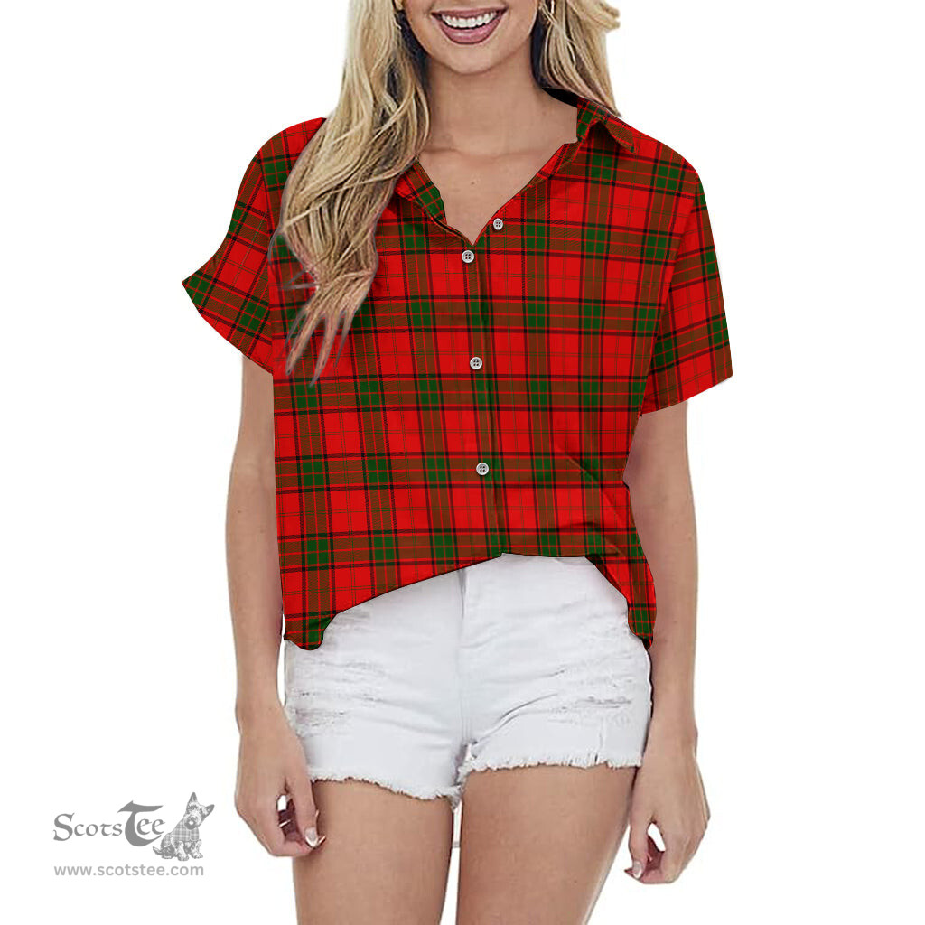 ScotsTee Shop Scottish Adair Clan Tartan Women Casual Shirt - Classic