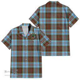 ScotsTee Shop Scottish Anderson Ancient Clan Crest Tartan Women Casual Shirt - Classic