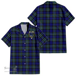ScotsTee Shop Scottish Arbuthnot Modern Clan Crest Tartan Women Casual Shirt - Classic