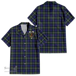 ScotsTee Shop Scottish Baird Modern Clan Crest Tartan Women Casual Shirt - Classic