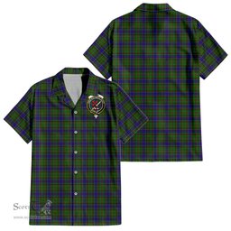 ScotsTee Shop Scottish Adam Clan Crest Tartan Women Casual Shirt - Classic