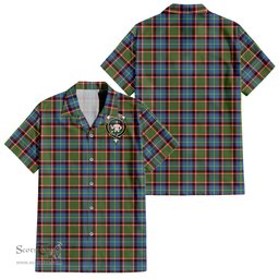 ScotsTee Shop Scottish Aikenhead Clan Crest Tartan Women Casual Shirt - Classic