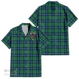 ScotsTee Shop Scottish Armstrong Ancient Clan Crest Tartan Women Casual Shirt - Classic