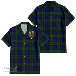 ScotsTee Shop Scottish Bannatyne Clan Crest Tartan Women Casual Shirt - Classic