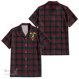 ScotsTee Shop Scottish Allison Red Clan Crest Tartan Women Casual Shirt - Classic