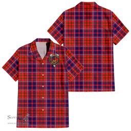 ScotsTee Shop Scottish Cameron of Lochiel Modern Clan Crest Tartan Women Casual Shirt - Classic