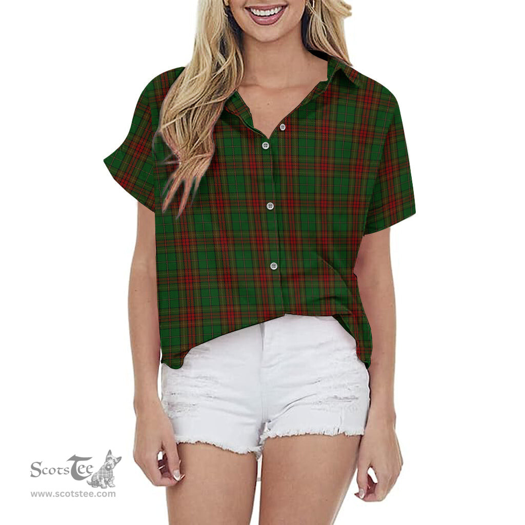 ScotsTee Shop Scottish Cavan County Ireland Clan Tartan Women Casual Shirt - Classic
