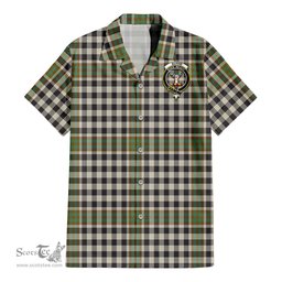 ScotsTee Shop Scottish Burns Check Clan Crest Tartan Women Casual Shirt - Classic