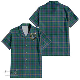 ScotsTee Shop Scottish Carmichael Ancient Clan Crest Tartan Women Casual Shirt - Classic