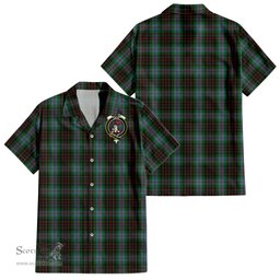 ScotsTee Shop Scottish Brodie Hunting Clan Crest Tartan Women Casual Shirt - Classic