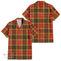 ScotsTee Shop Scottish Buchanan Old Set Weathered Clan Tartan Women Casual Shirt - Classic