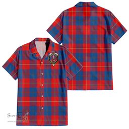 ScotsTee Shop Scottish Blane Clan Crest Tartan Women Casual Shirt - Classic