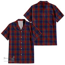 ScotsTee Shop Scottish Clark Red Clan Tartan Women Casual Shirt - Classic