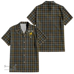 ScotsTee Shop Scottish Campbell Argyll Weathered Clan Crest Tartan Women Casual Shirt - Classic