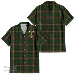 ScotsTee Shop Scottish Chisholm Hunting Clan Crest Tartan Women Casual Shirt - Classic