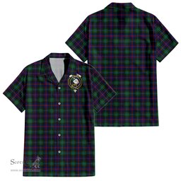 ScotsTee Shop Scottish Campbell of Cawdor Modern Clan Crest Tartan Women Casual Shirt - Classic