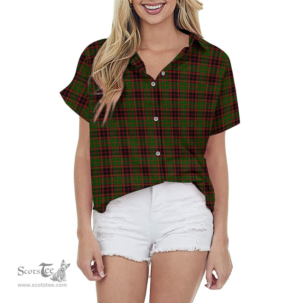 ScotsTee Shop Scottish Buchan Modern Clan Tartan Women Casual Shirt - Classic