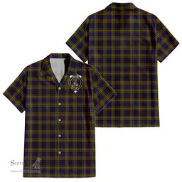 ScotsTee Shop Scottish Clelland Modern Clan Crest Tartan Women Casual Shirt - Classic