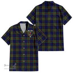 ScotsTee Shop Scottish Colquhoun Modern Clan Crest Tartan Women Casual Shirt - Classic
