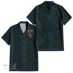 ScotsTee Shop Scottish Colquhoun Clan Crest Tartan Women Casual Shirt - Classic