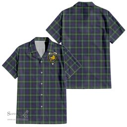 ScotsTee Shop Scottish Campbell Argyll Modern Clan Crest Tartan Women Casual Shirt - Classic