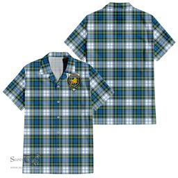 ScotsTee Shop Scottish Campbell Dress Ancient Clan Crest Tartan Women Casual Shirt - Classic