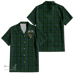 ScotsTee Shop Scottish Davidson Clan Crest Tartan Women Casual Shirt - Classic