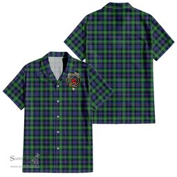ScotsTee Shop Scottish Farquharson Ancient Clan Crest Tartan Women Casual Shirt - Classic