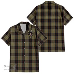 ScotsTee Shop Scottish Dunlop Hunting Clan Crest Tartan Women Casual Shirt - Classic