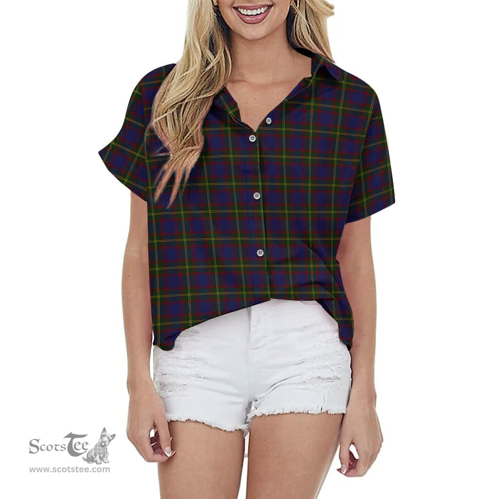 ScotsTee Shop Scottish Durie Clan Tartan Women Casual Shirt - Classic