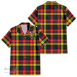 ScotsTee Shop Scottish Dewar Clan Crest Tartan Women Casual Shirt - Classic