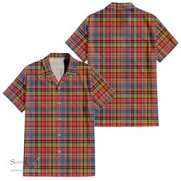 ScotsTee Shop Scottish Drummond of Strathallan Modern Clan Tartan Women Casual Shirt - Classic