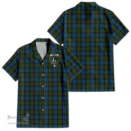 ScotsTee Shop Scottish Fletcher of Dunans Clan Crest Tartan Women Casual Shirt - Classic