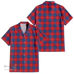 ScotsTee Shop Scottish Galloway Red Clan Tartan Women Casual Shirt - Classic