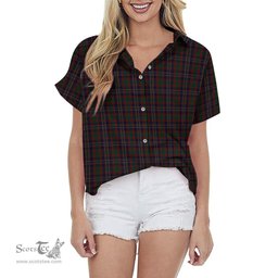 ScotsTee Shop Scottish Cork County Ireland Clan Tartan Women Casual Shirt - Classic