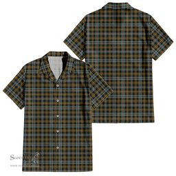 ScotsTee Shop Scottish Farquharson Weathered Clan Tartan Women Casual Shirt - Classic