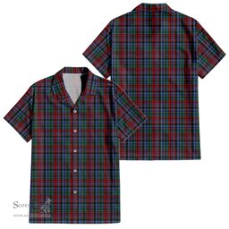 ScotsTee Shop Scottish Gordon Red Clan Tartan Women Casual Shirt - Classic