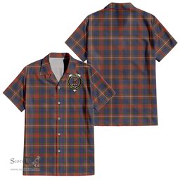 ScotsTee Shop Scottish Fraser Hunting Modern Clan Crest Tartan Women Casual Shirt - Classic