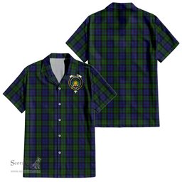 ScotsTee Shop Scottish Dundas Clan Crest Tartan Women Casual Shirt - Classic