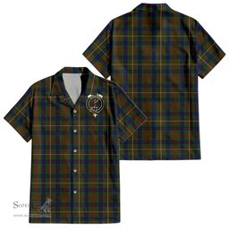 ScotsTee Shop Scottish Fraser Hunting Clan Crest Tartan Women Casual Shirt - Classic