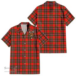 ScotsTee Shop Scottish Drummond of Perth Clan Crest Tartan Women Casual Shirt - Classic